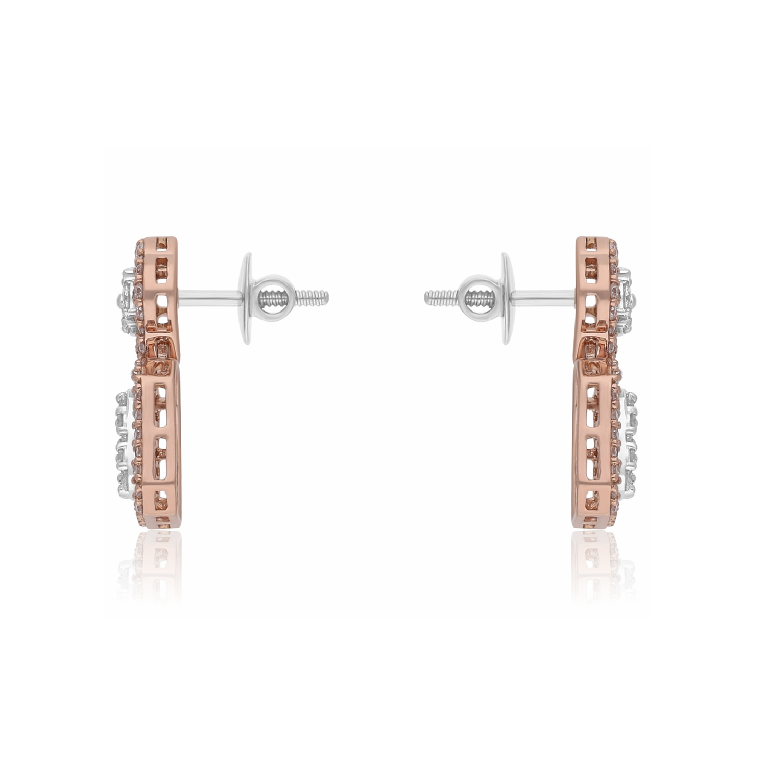 Art Deco Lab Grown Diamond Earrings