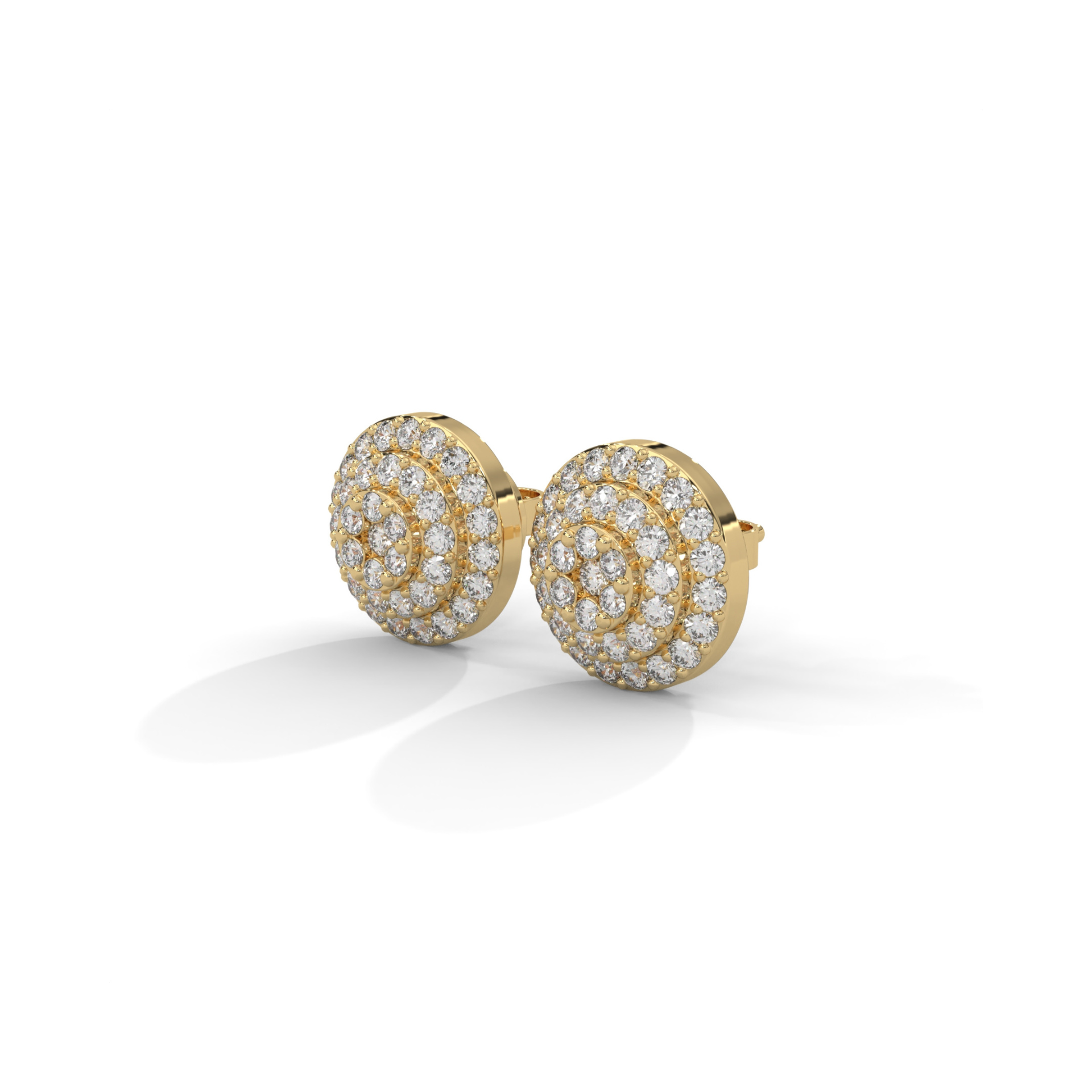 Celestial Radiance Lab Grown Diamond Stud Earrings