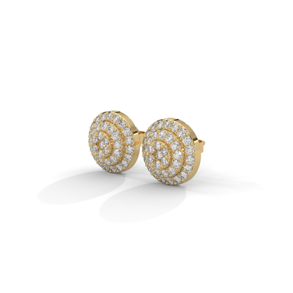 Celestial Radiance Lab Grown Diamond Stud Earrings