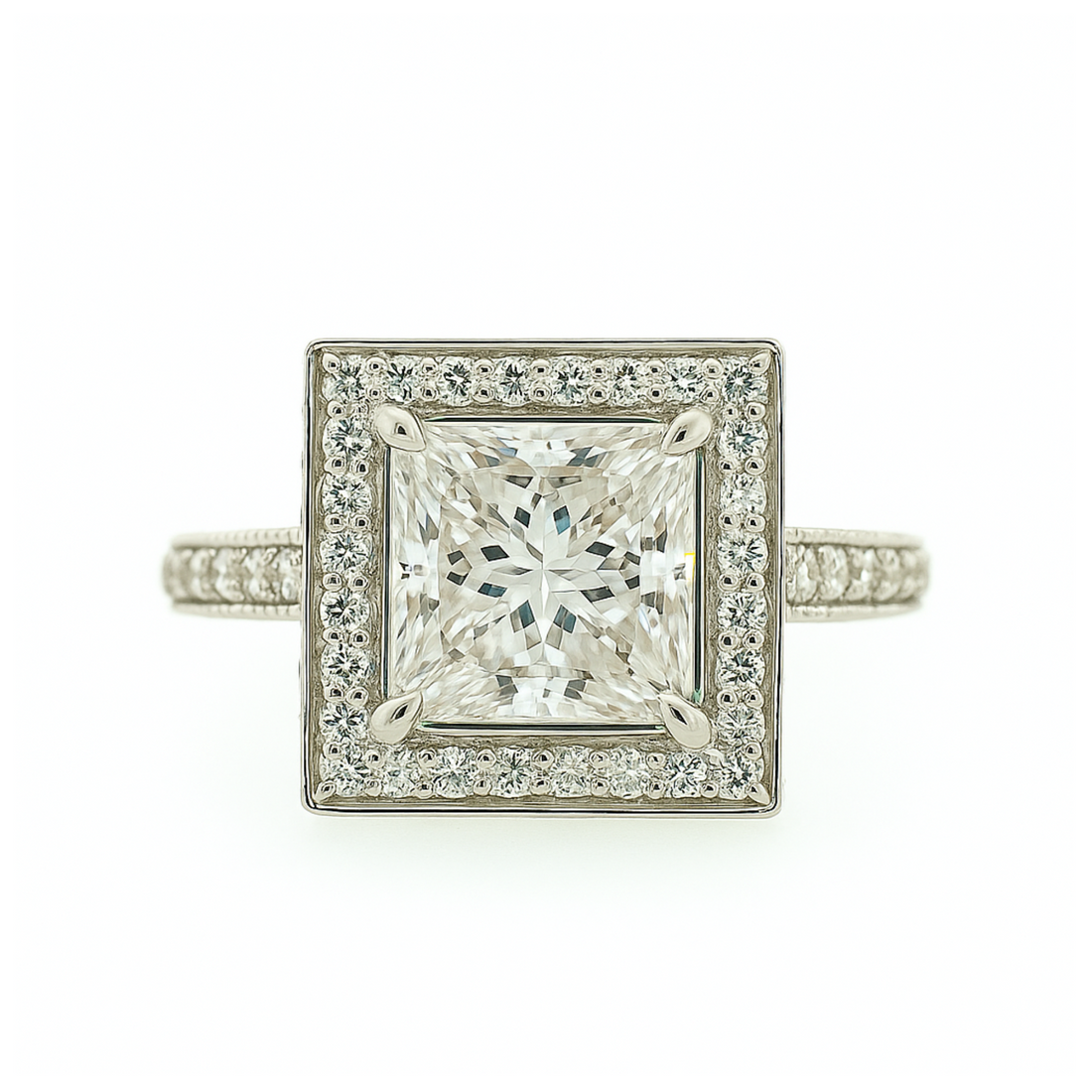 Sovereign Square Solitaire Lab Grown Diamond Ring
