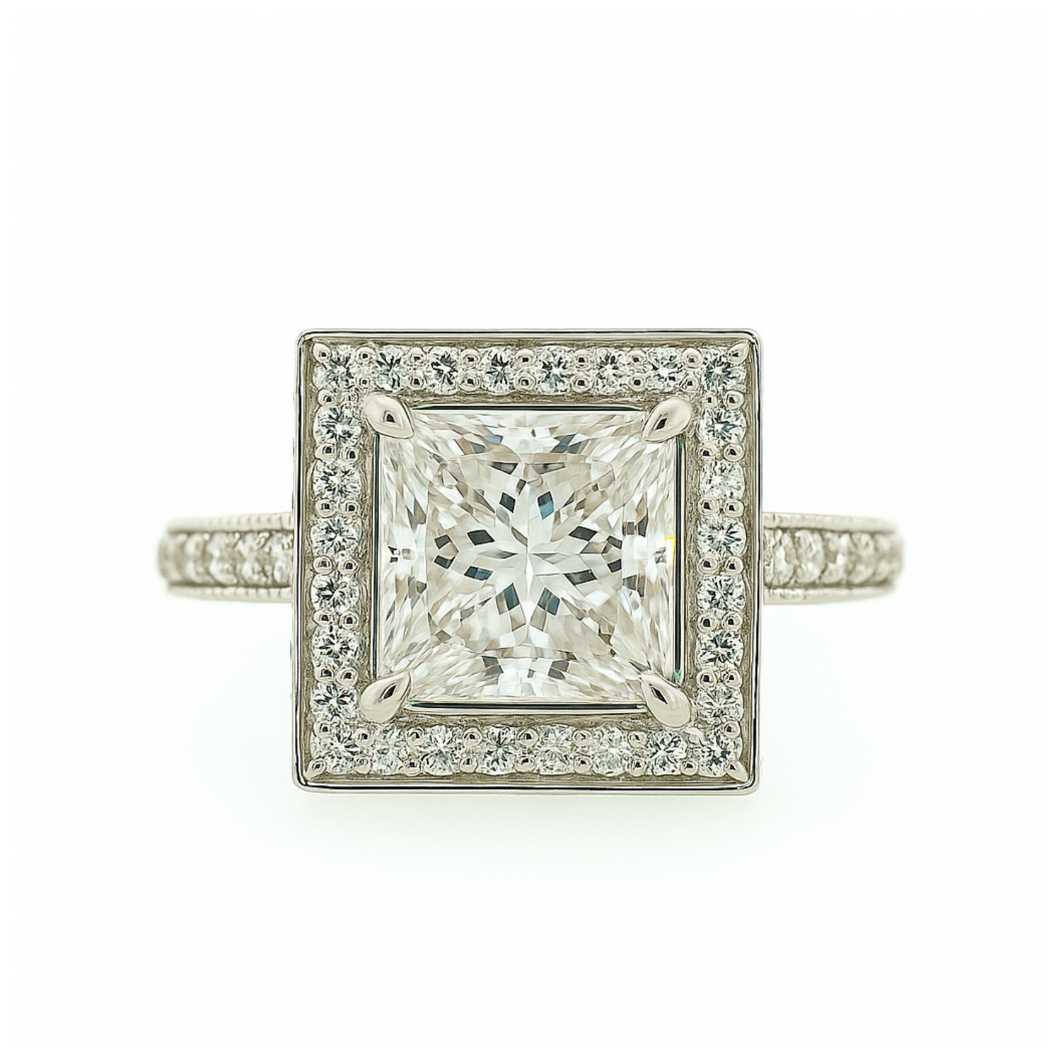 Sovereign Square Solitaire Lab Grown Diamond Ring