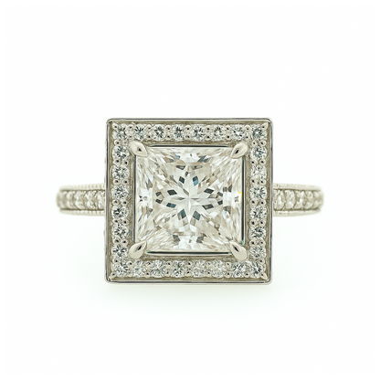 Sovereign Square Solitaire Lab Grown Diamond Ring