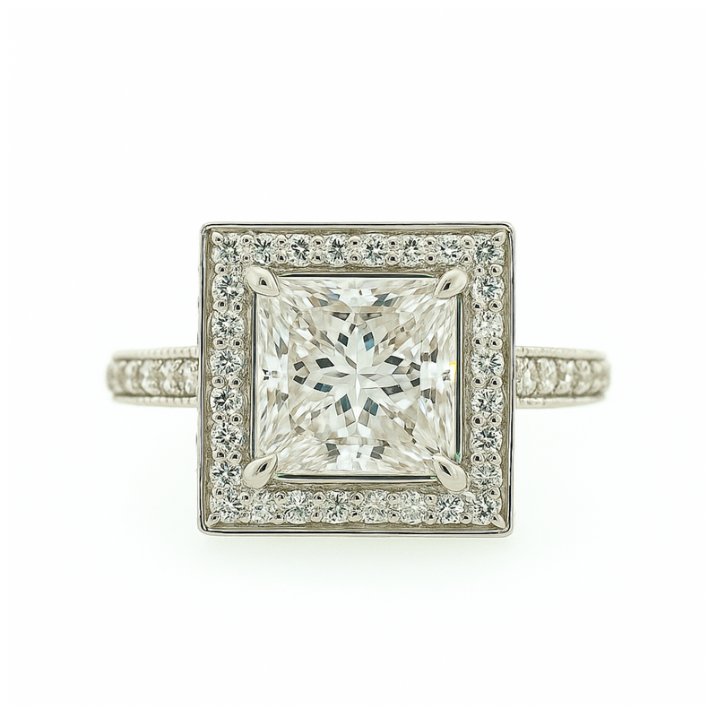 Sovereign Square Solitaire Lab Grown Diamond Ring