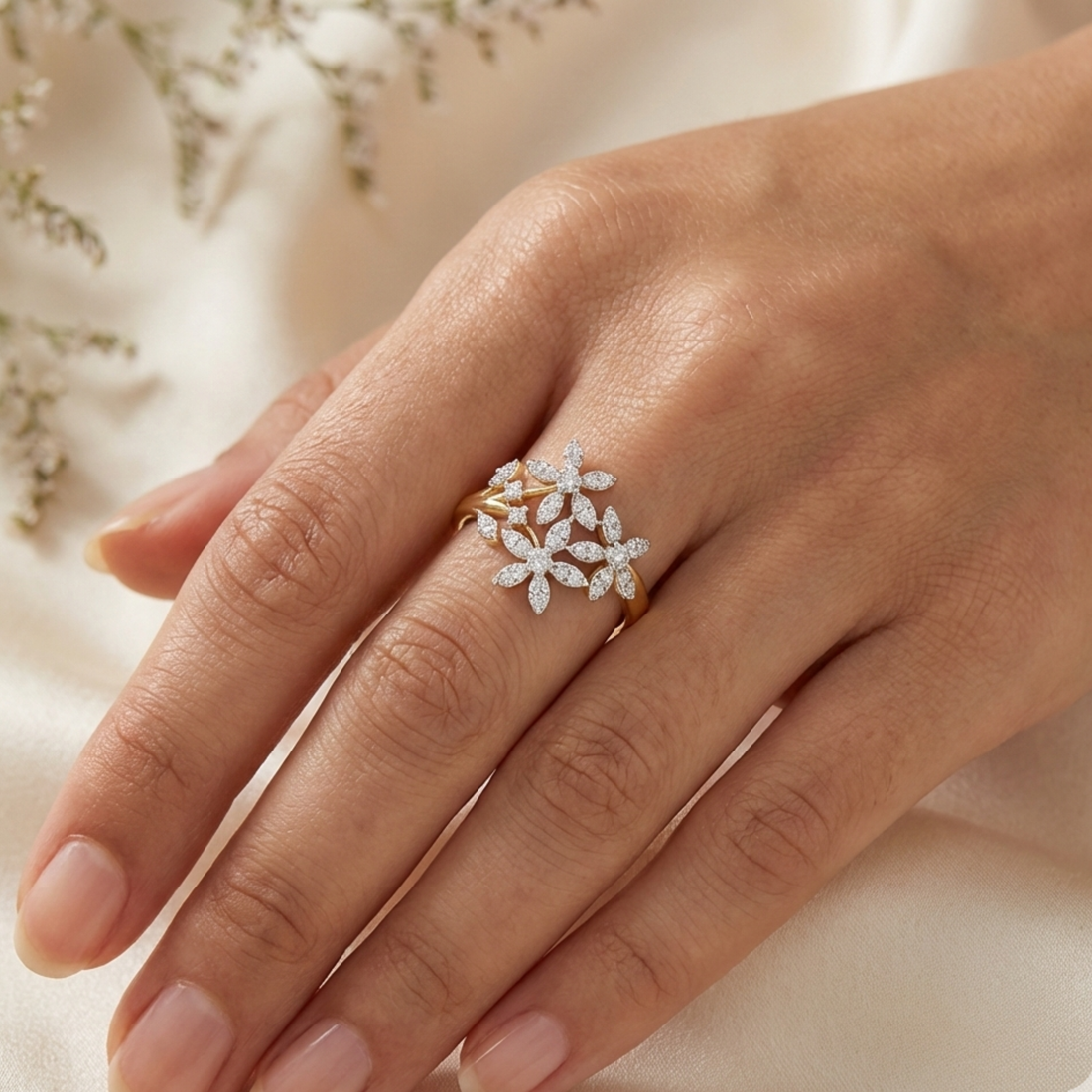 Blossom Bouquet Lab Grown Diamond Ring
