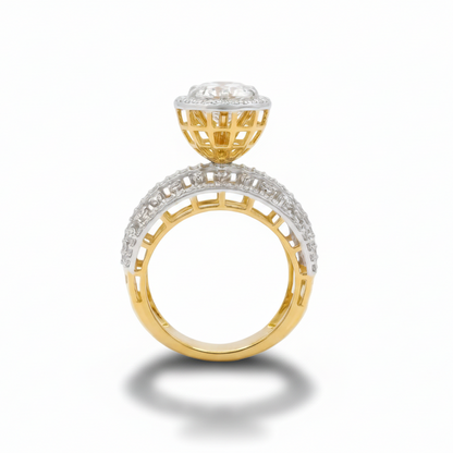 Royal Honeycomb Solitaire Lab Grown Diamond Ring