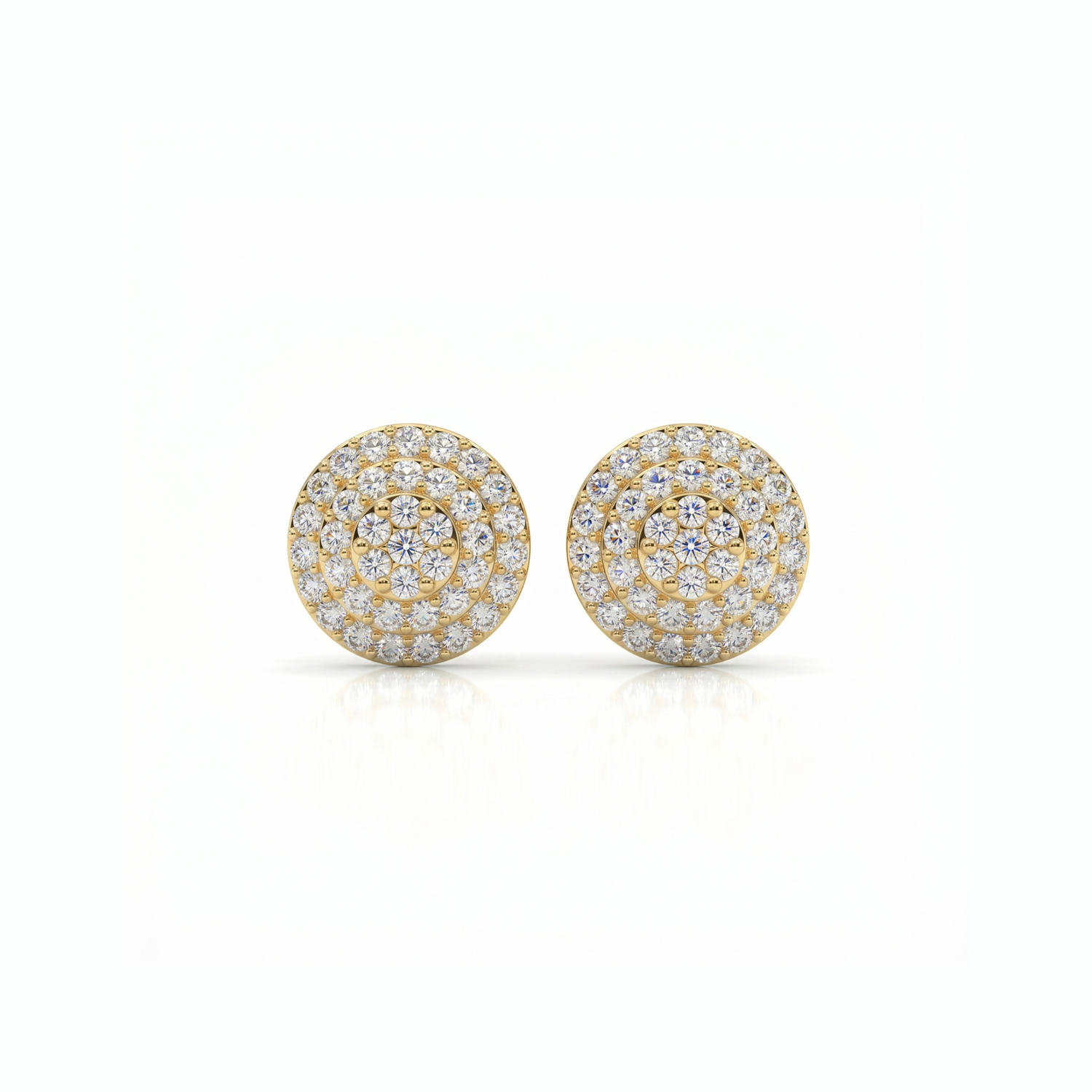 Celestial Radiance Lab Grown Diamond Stud Earrings
