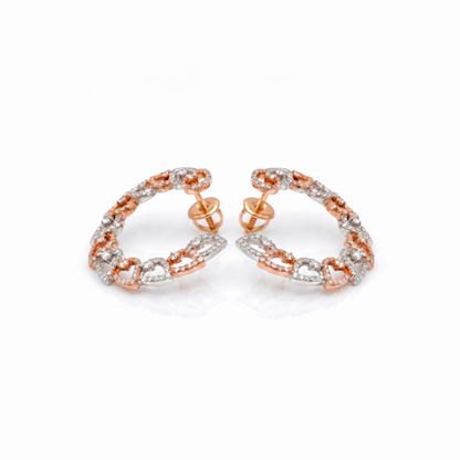 Aurelia Petal Lab Grown Diamond Earrings