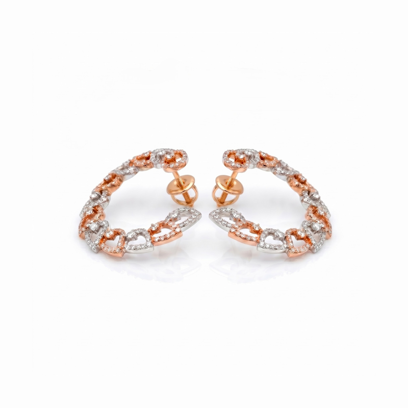 Aurelia Petal Lab Grown Diamond Earrings