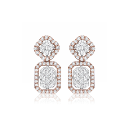 Art Deco Lab Grown Diamond Earrings