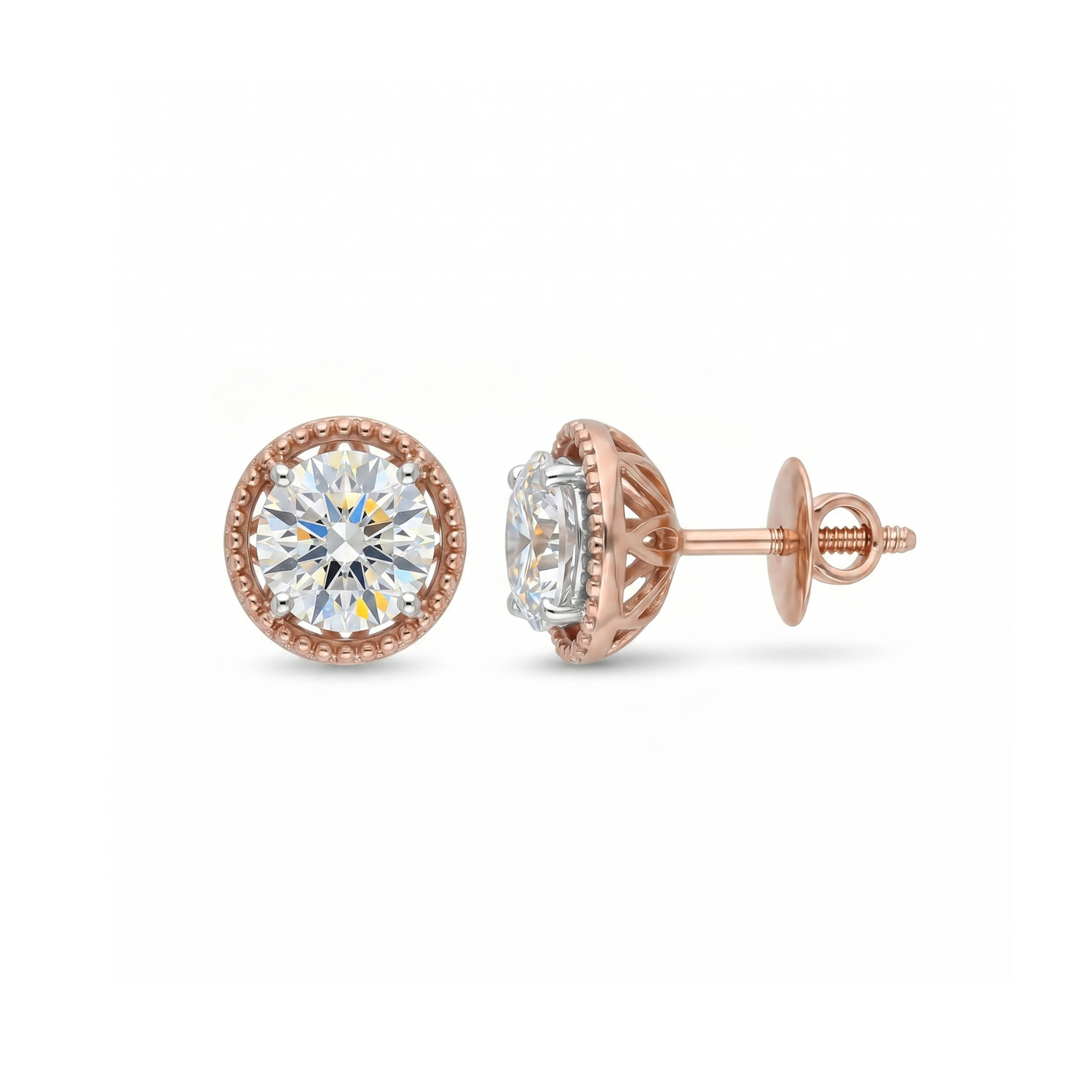 Bella Bead Lab Grown Diamond Earrings