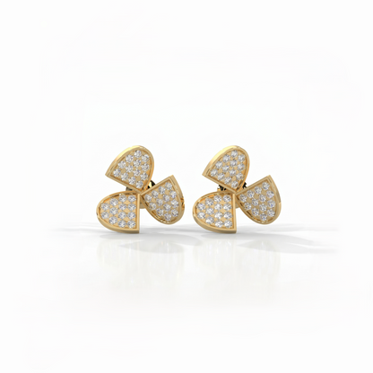 Clover Luxe Lab Grown Diamond Stud Earrings