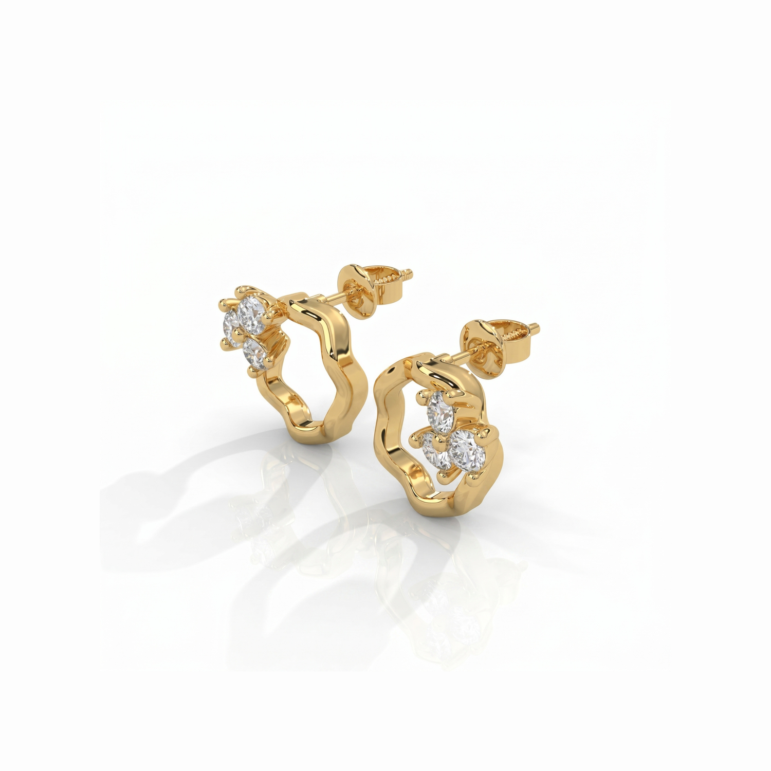 Blossom Loop Lab Grown Diamond Earrings