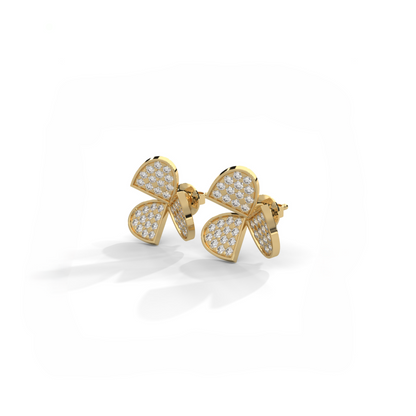 Clover Luxe Lab Grown Diamond Stud Earrings