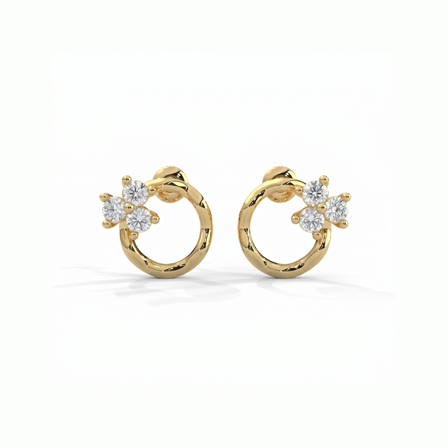 Blossom Loop Lab Grown Diamond Earrings