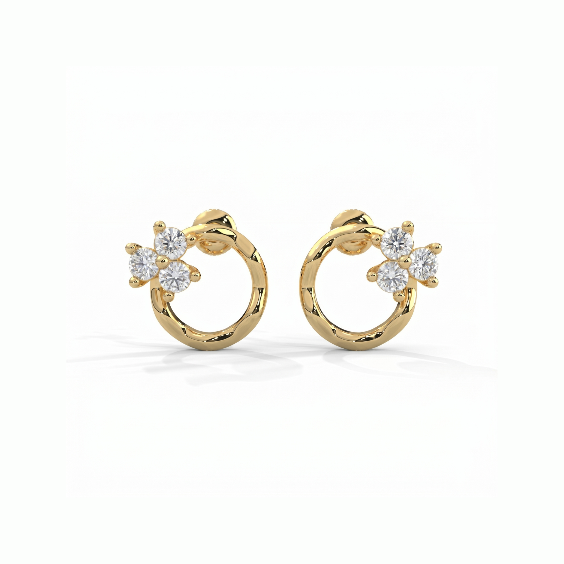 Blossom Loop Lab Grown Diamond Earrings
