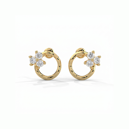 Blossom Loop Lab Grown Diamond Earrings