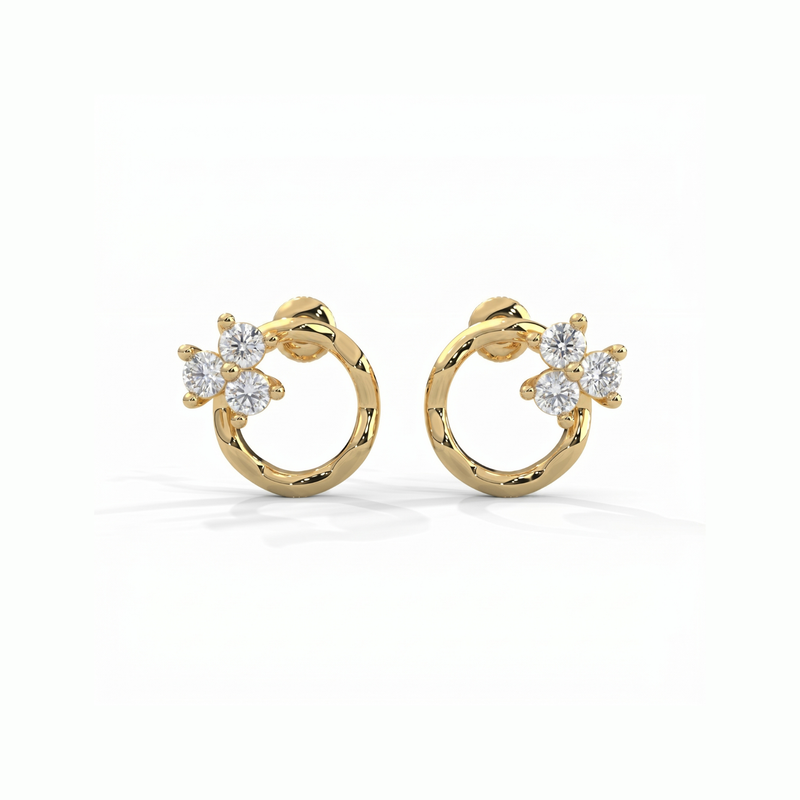 Blossom Loop Lab Grown Diamond Earrings