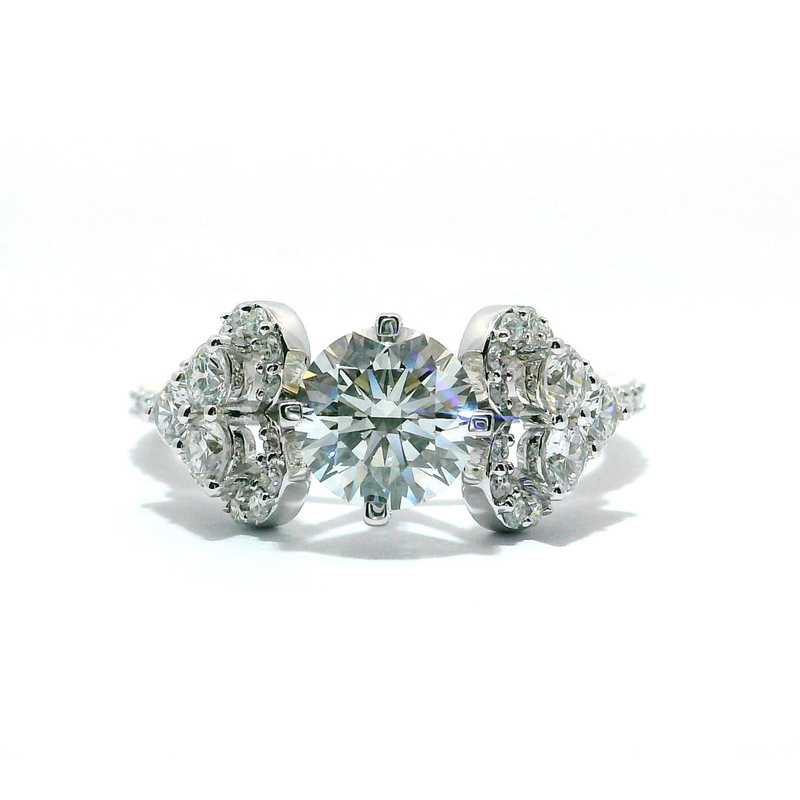 Trilogy Bloom Solitaire Lab Grown Diamond Ring
