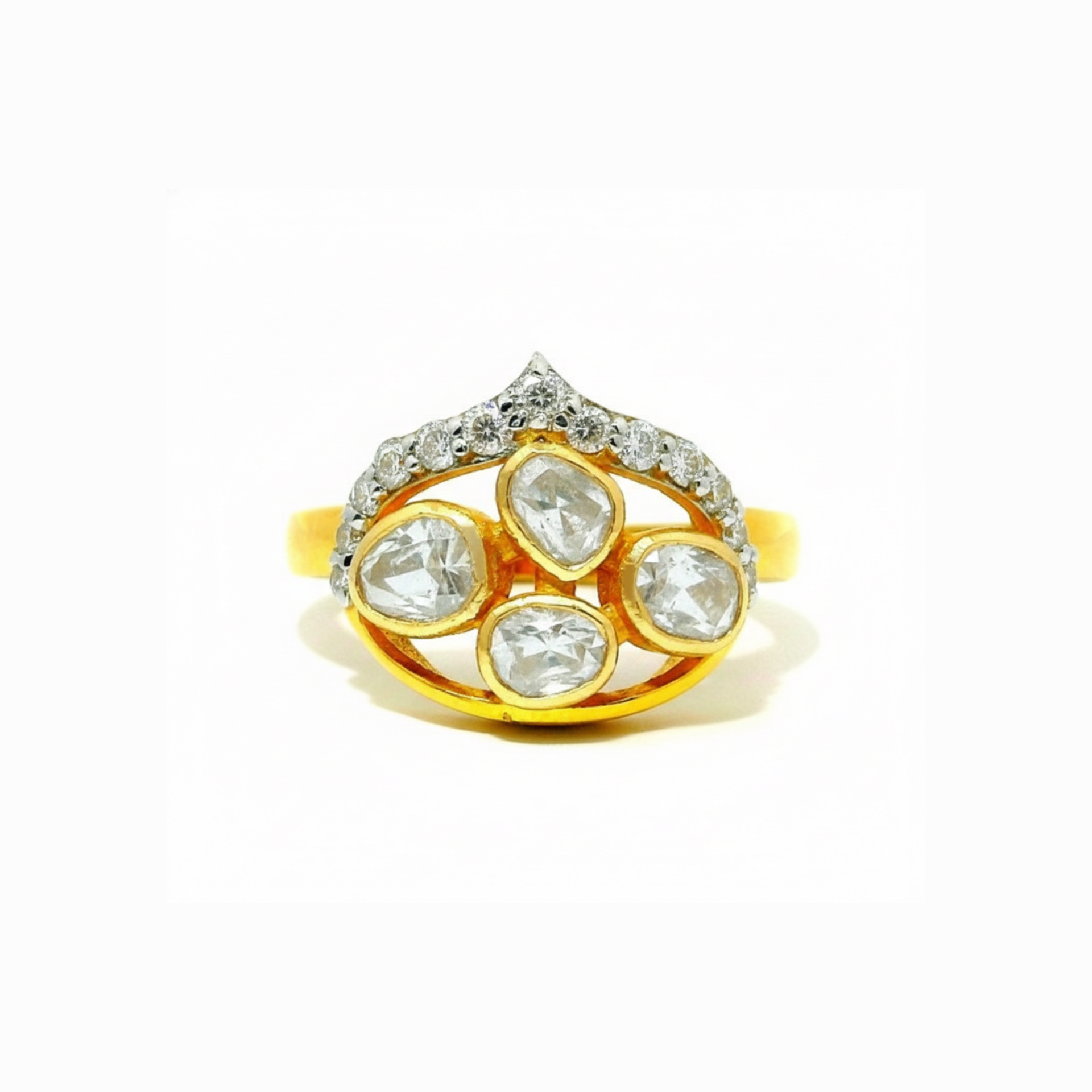 Imperial Tiara Lab Grown Polki Ring
