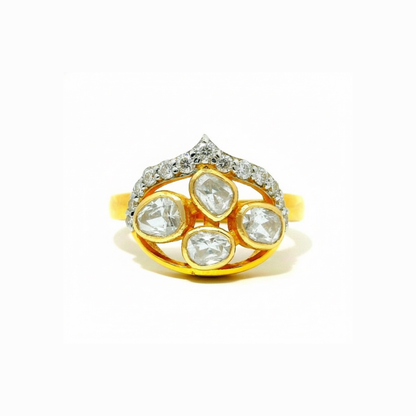 Imperial Tiara Lab Grown Polki Ring
