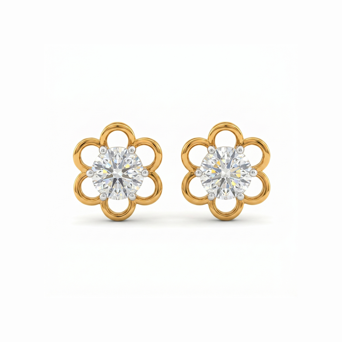 Blissful Blossom Lab Grown Diamond Earrings