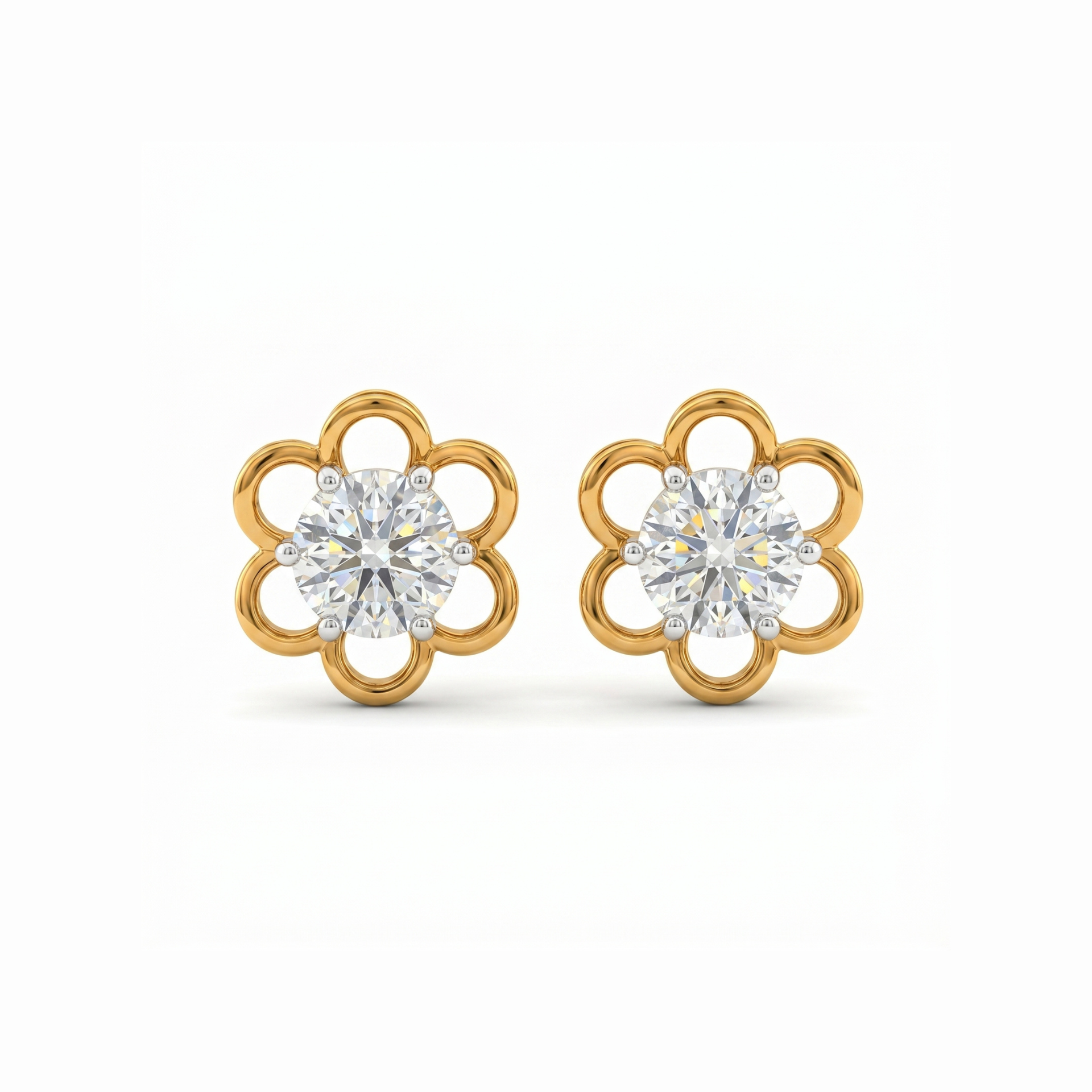 Blissful Blossom Lab Grown Diamond Earrings