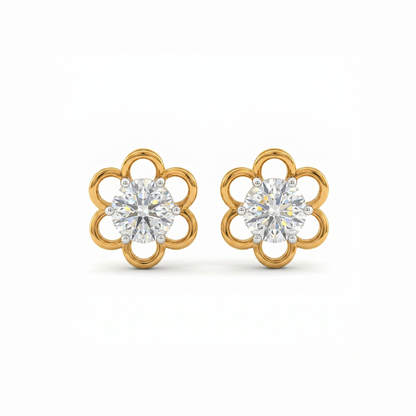 Blissful Blossom Lab Grown Diamond Earrings