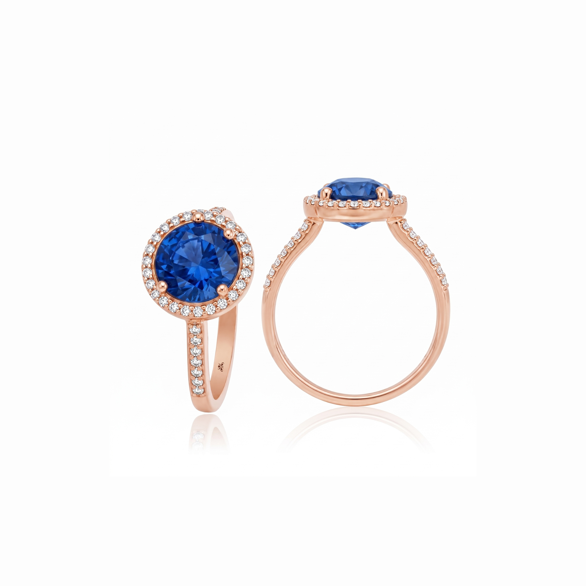 Azure Zenith Lab Grown Gemstone Ring