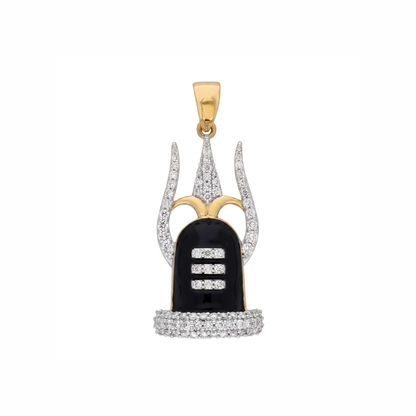 Trishul Lingam Lab Grown Diamond Pendant