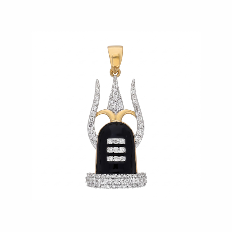 Trishul Lingam Lab Grown Diamond Pendant