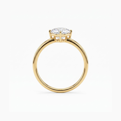 Petite Gracie Solitaire Lab Grown Diamond Ring