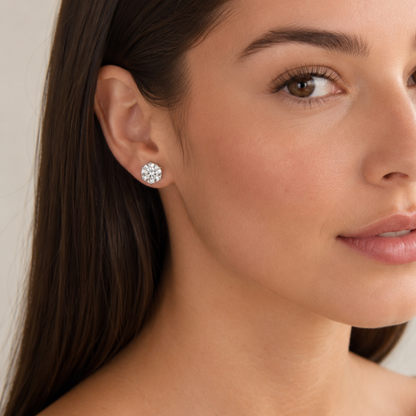 Radiant Point Solitaire Lab Grown Diamond Earring