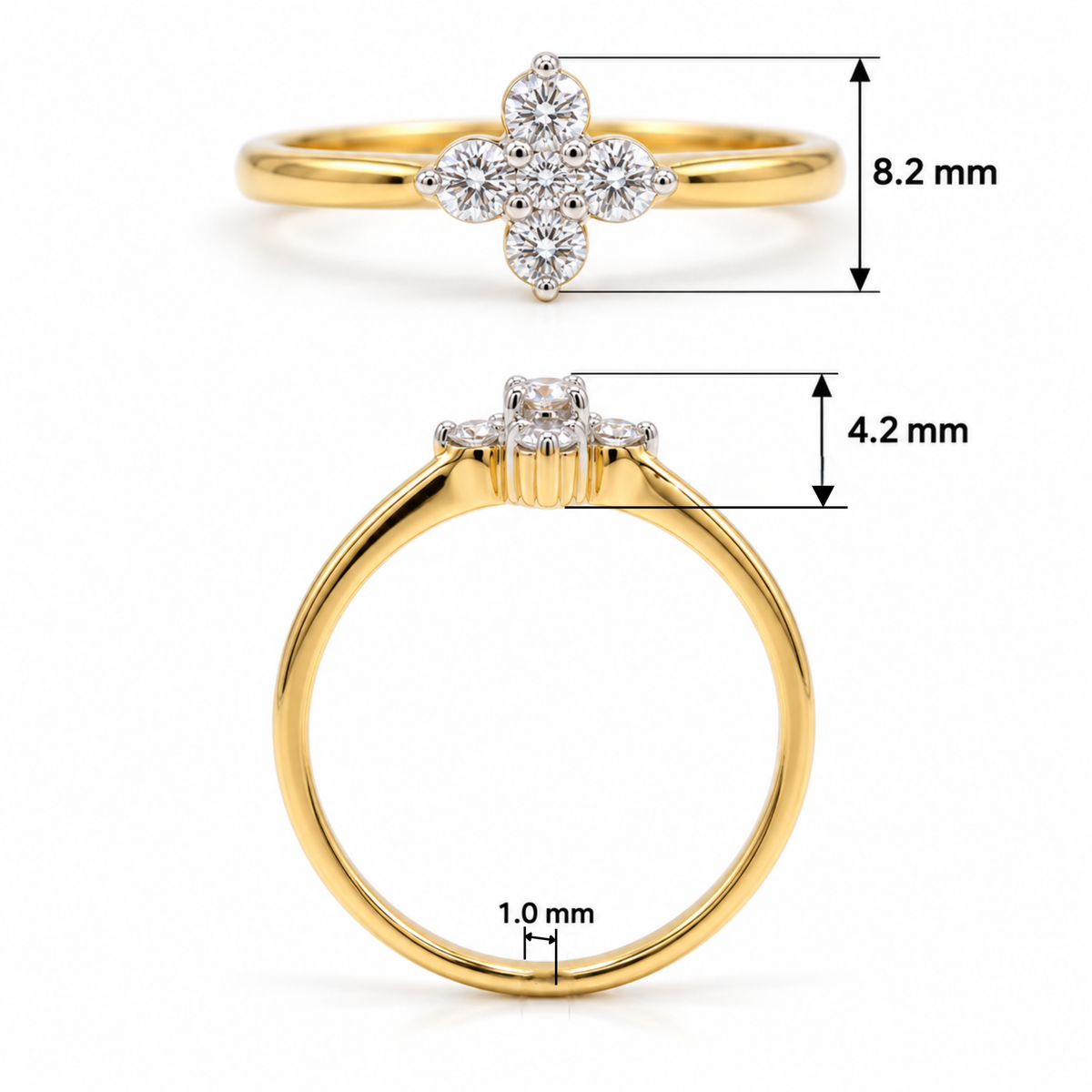 Velmira Petite Bloom Lab Grown Diamond Ring