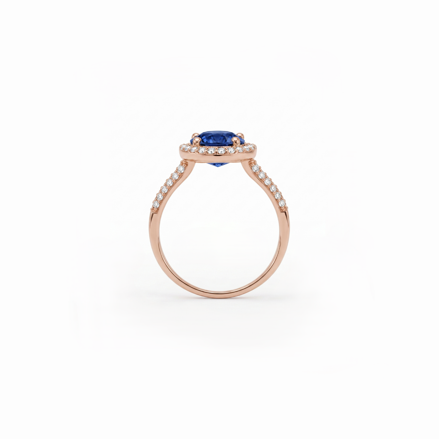 Azure Zenith Lab Grown Gemstone Ring