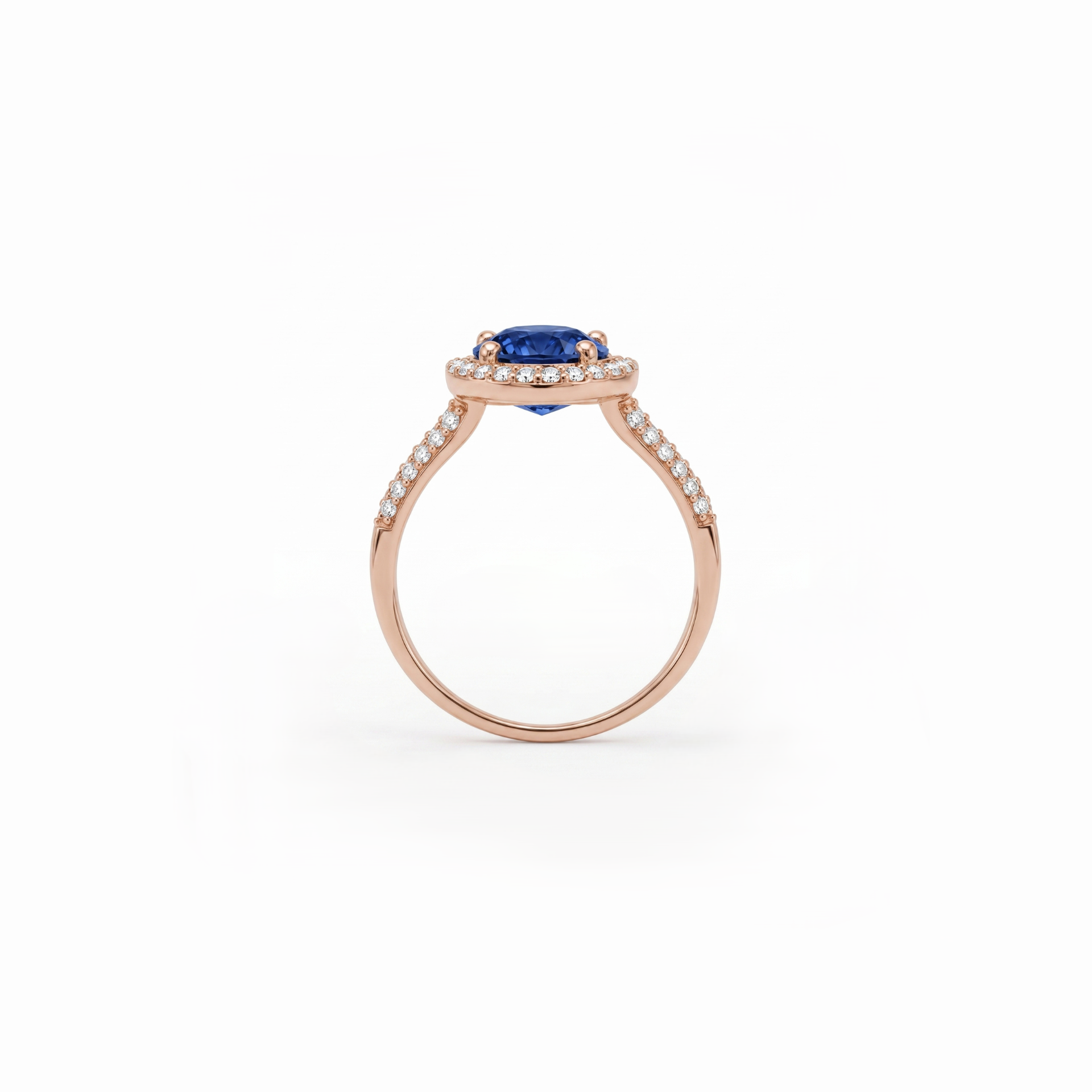 Azure Zenith Lab Grown Gemstone Ring