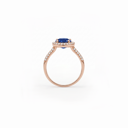 Azure Zenith Lab Grown Gemstone Ring