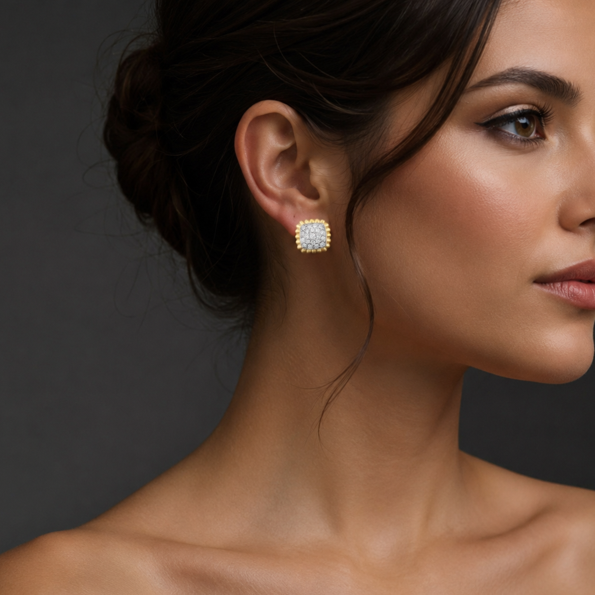 Royale Scallop Sparkle Lab Grown Diamond Earrings