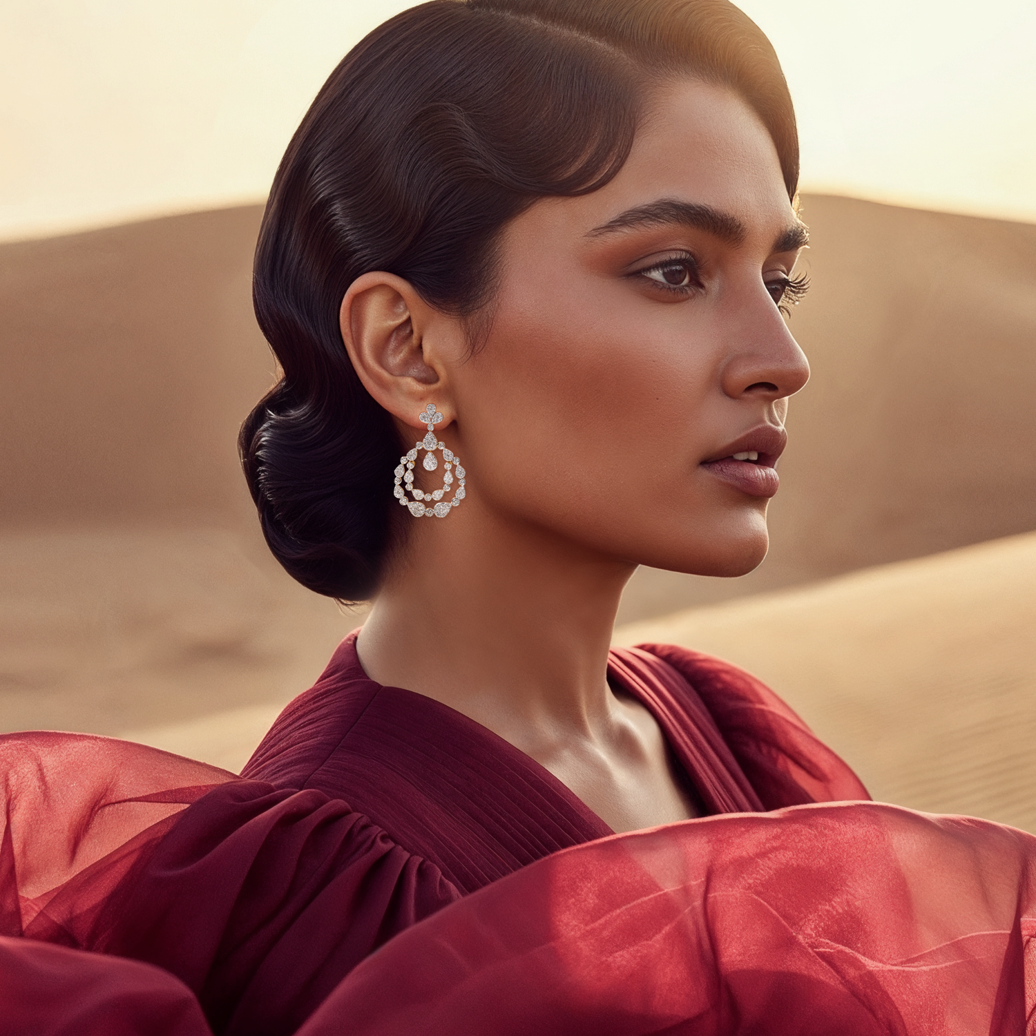 Dewdrop Chandelier Lab Grown Diamond Earrings
