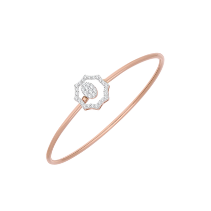 Octagon Aura Lab Grown Diamond Bangle
