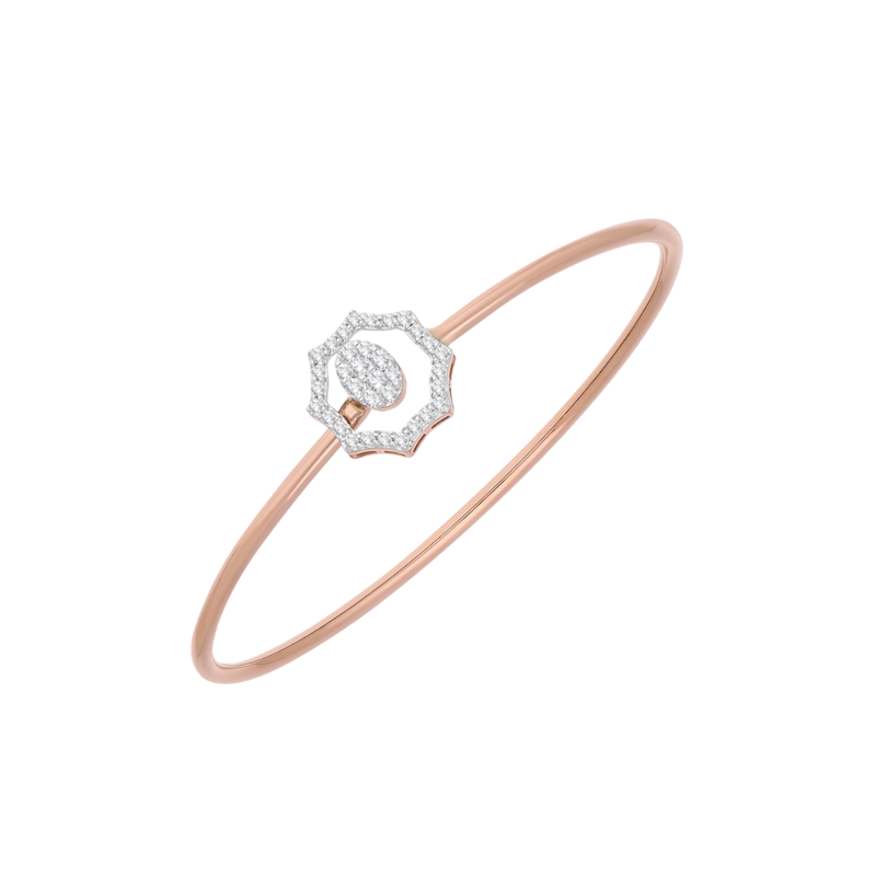 Octagon Aura Lab Grown Diamond Bangle
