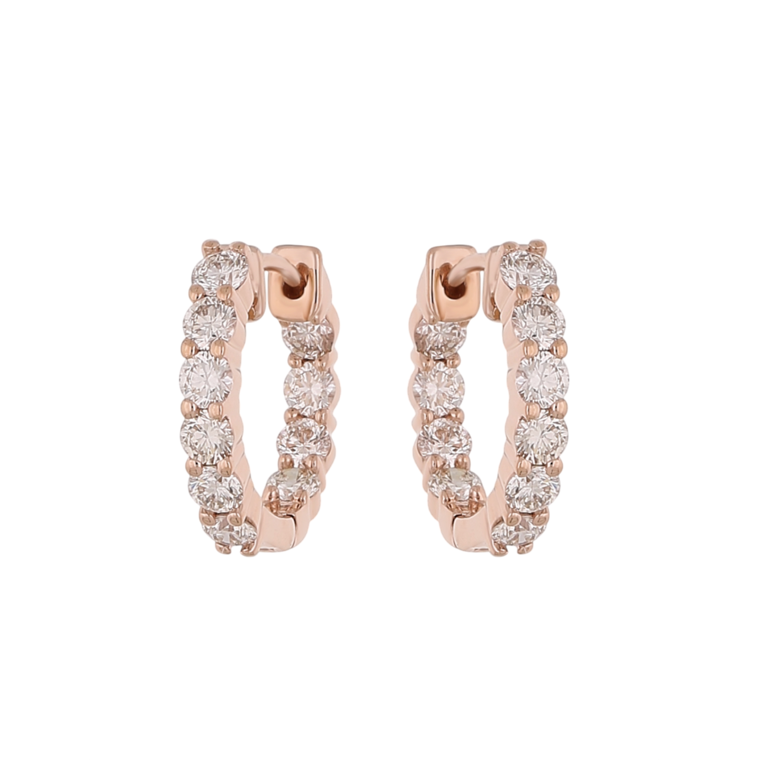 Rosewood Circlet Lab Grown Diamond Earrings