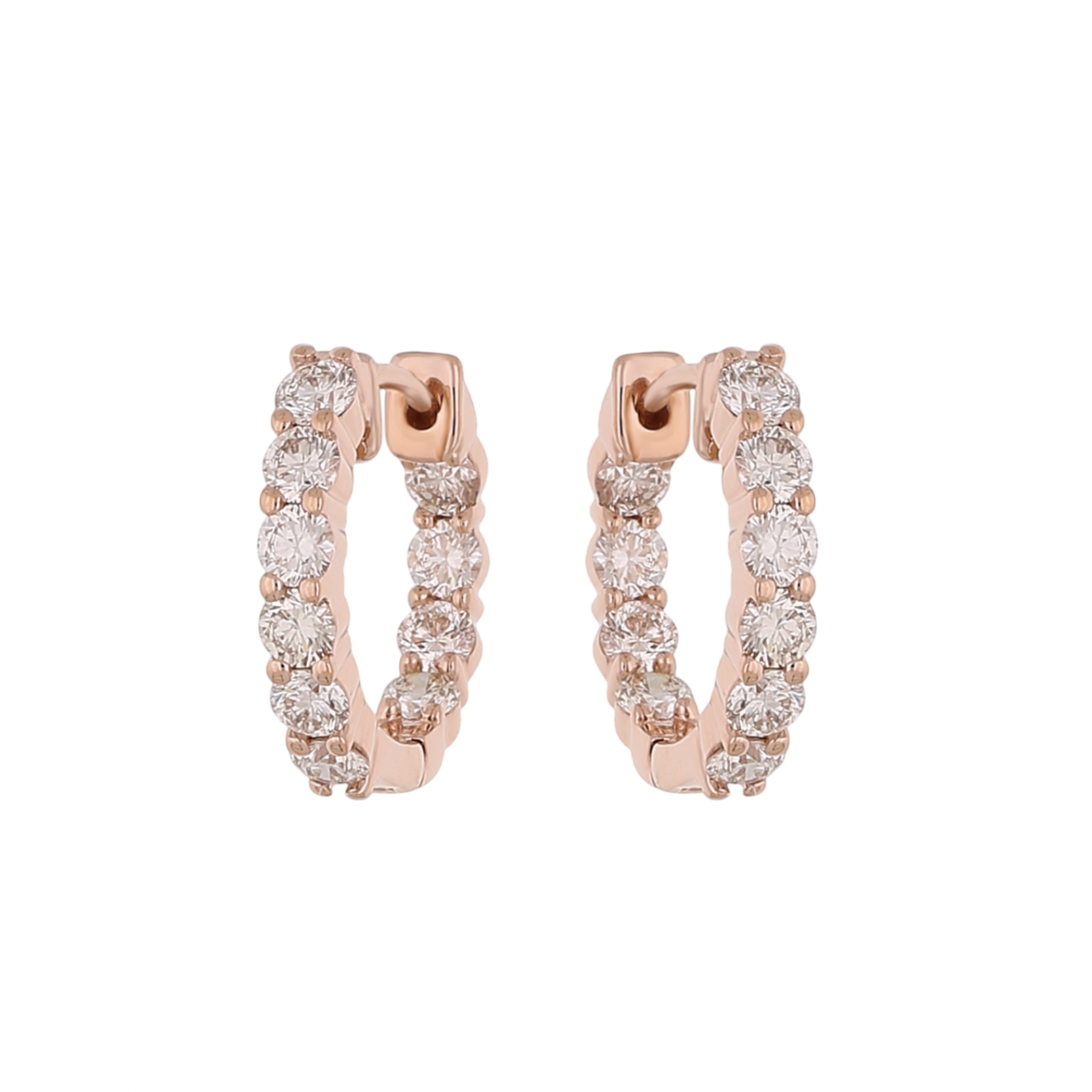 Rosewood Circlet Lab Grown Diamond Earrings