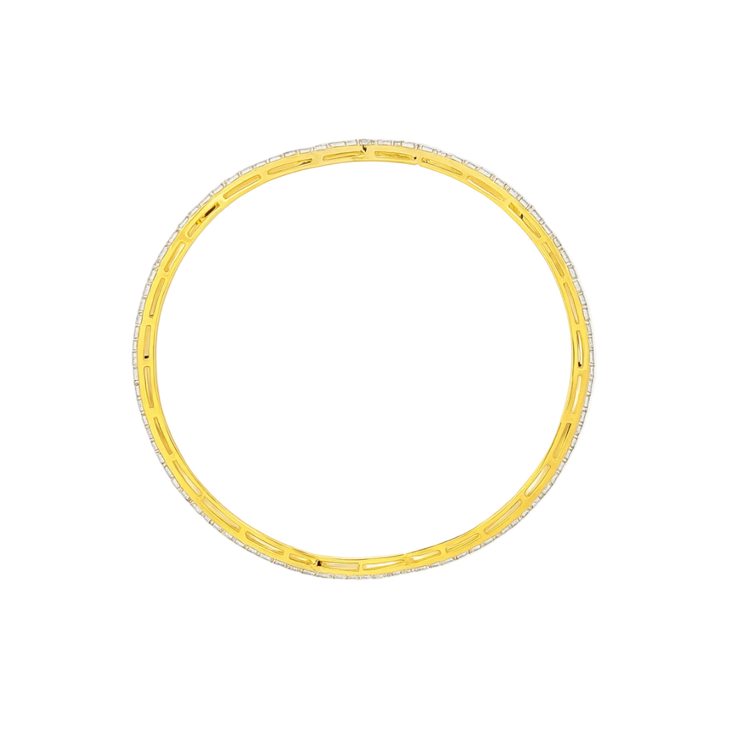 Sine Wave Lab Grown Diamond Bangle