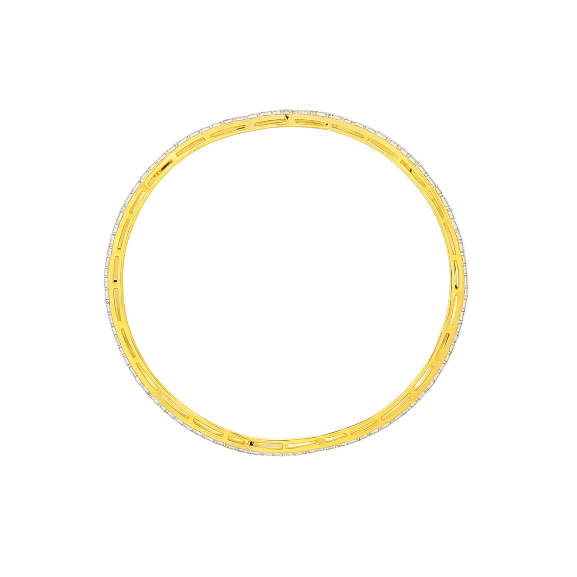 Sine Wave Lab Grown Diamond Bangle