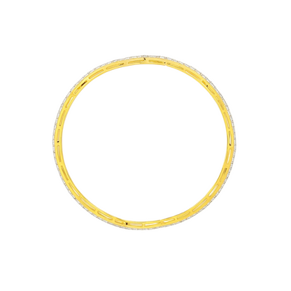 Sine Wave Lab Grown Diamond Bangle