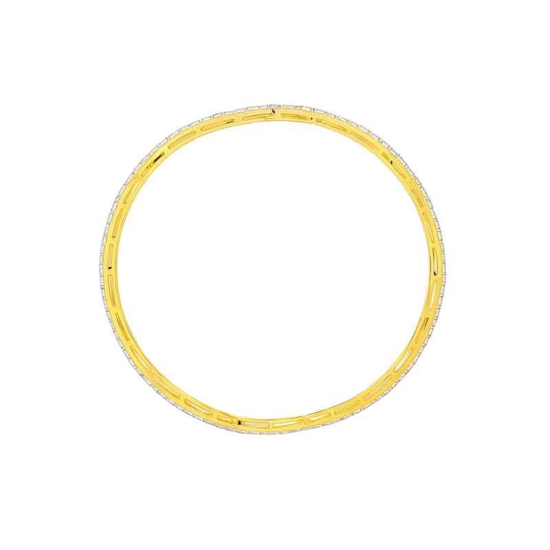 Sine Wave Lab Grown Diamond Bangle