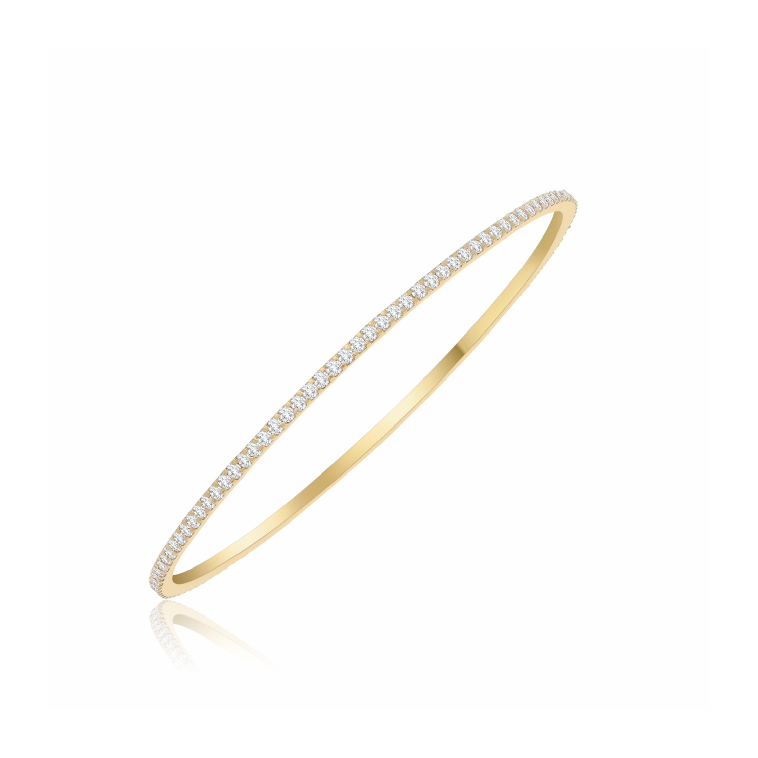 Skinny Shimmer Lab Grown Diamond Bangle