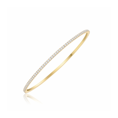 Skinny Shimmer Lab Grown Diamond Bangle