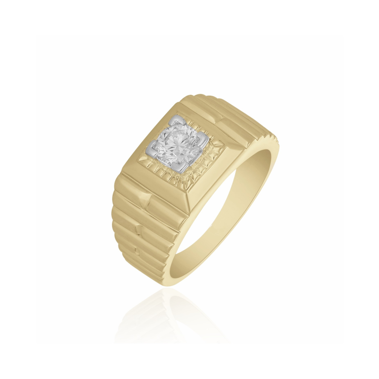 Men’s Meridian Pillar Lab Grown Diamond Ring