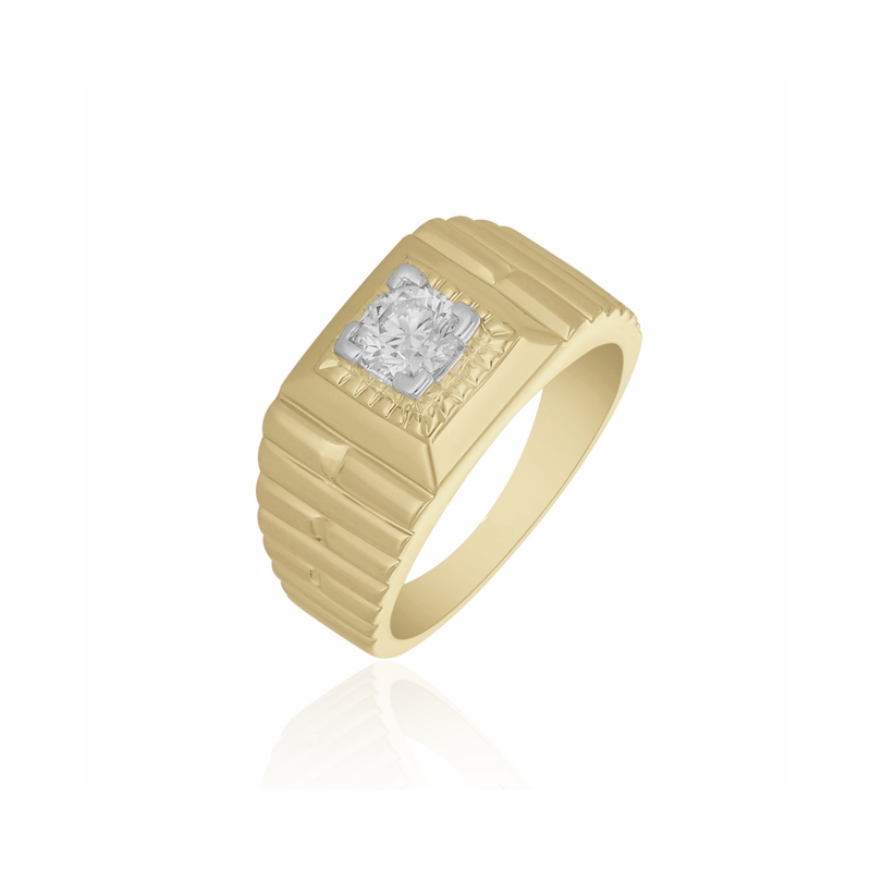 Men’s Meridian Pillar Lab Grown Diamond Ring